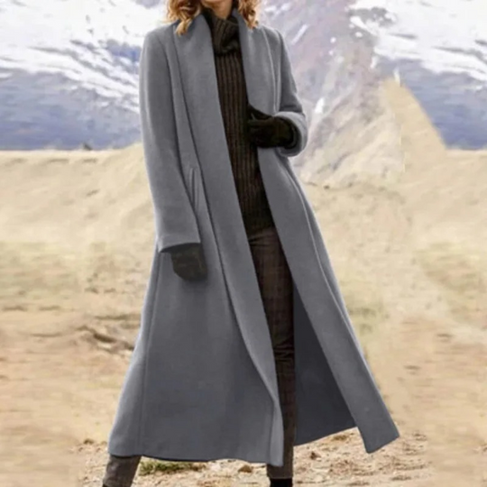 Charmée - Langer Damenmantel Jacke – Elegante Winterjacke mit Modernem Schnitt