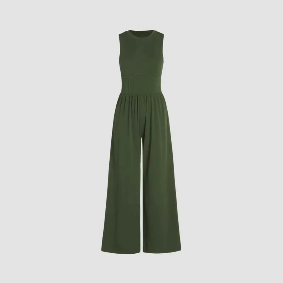 VIDA Schwarzer ärmelloser Jumpsuit