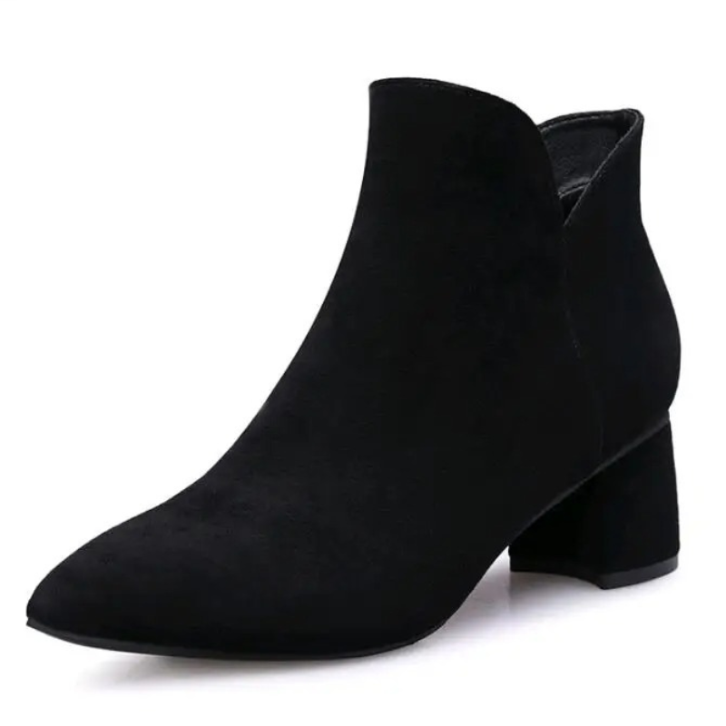 Serenia - Stiefeletten Damen mit Spitzem Absatz, Elegante Stiefel für Büro und Alltag