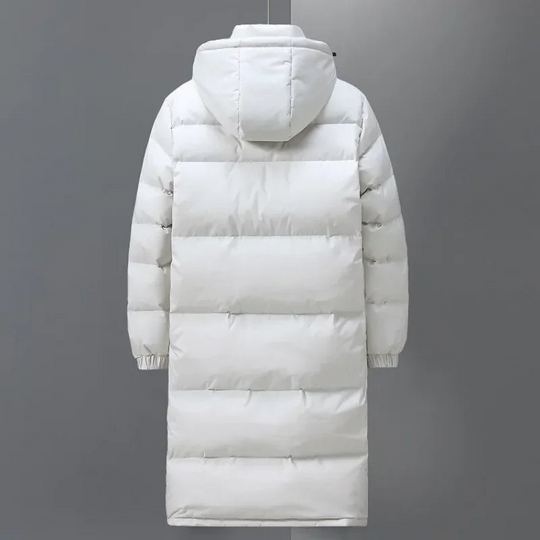 Herrenx - Mantel Herren Lang - Winterjacke mit Kapuze und Wasserabweisendem Design