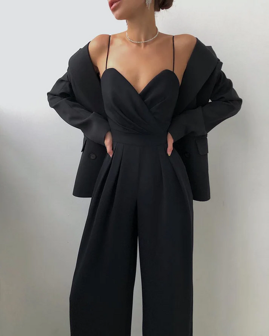 VIDA - sexy Jumpsuit mit Gürtel