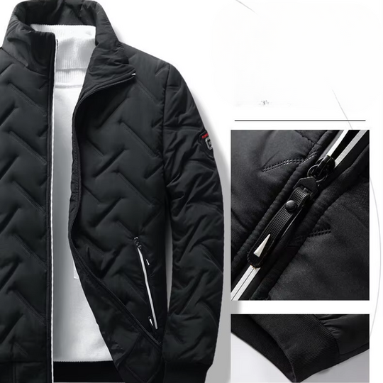 Jackman - Puffer Jacke Herren – Leichte Steppjacke mit Stehkragen und Reißverschluss