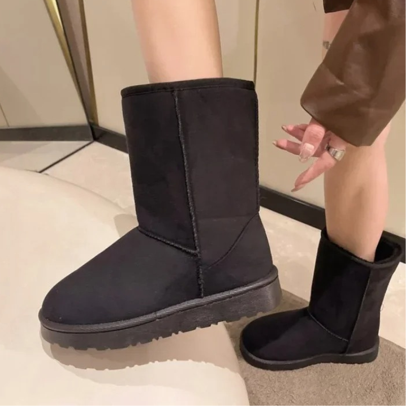 Ventira - Damen Boots Mit Warmfutter - Rutschfeste Hohe Winterstiefel