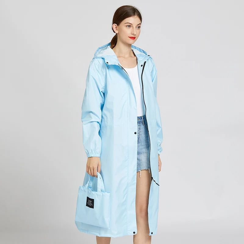 Rainglo - Leichte Wasserdichte Regenjacke Damen mit Kapuze für Outdoor