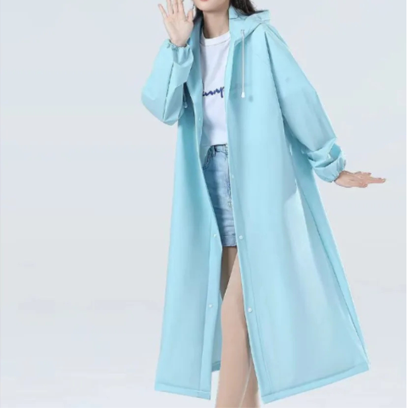 Rainair - Transparente Regenjacke Damen mit Kapuze, Leichte Wasserdichte Jacke