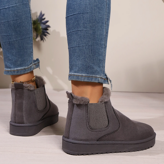 Zenovia - Damen Boots Mit Elastikeinsatz - Rutschfeste Winter Knöchelstiefel