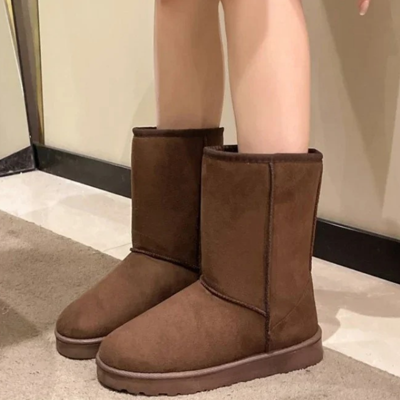 Ventira - Damen Boots Mit Warmfutter - Rutschfeste Hohe Winterstiefel