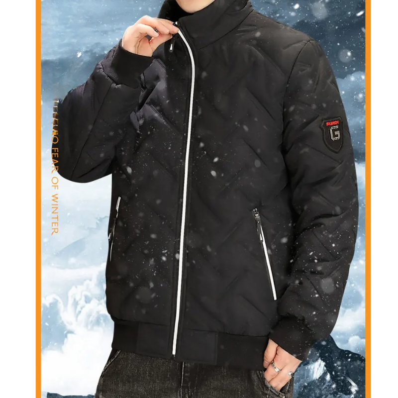 Jackman - Puffer Jacke Herren – Leichte Steppjacke mit Stehkragen und Reißverschluss