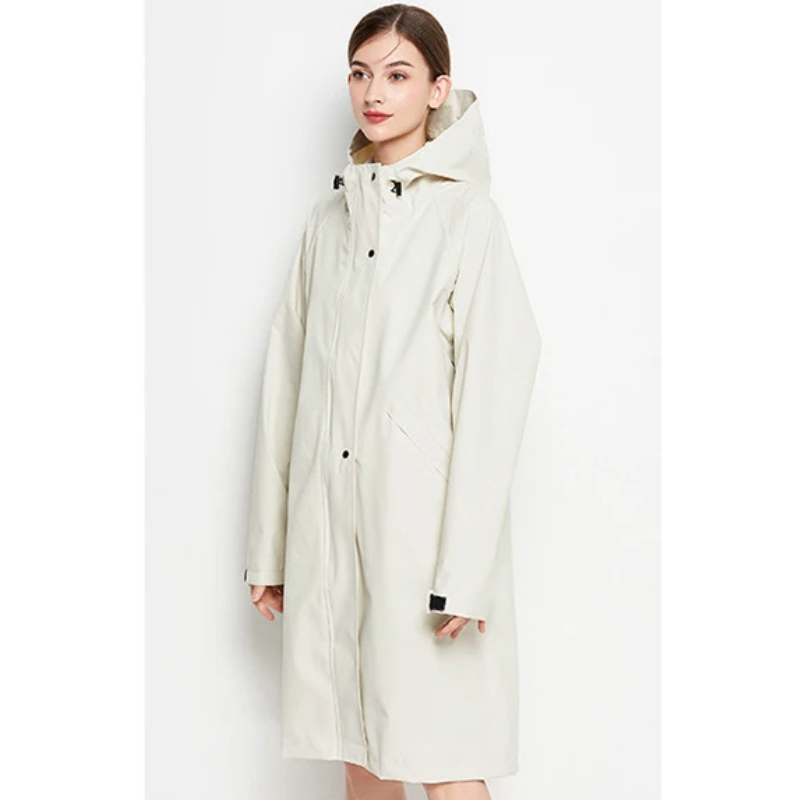 Rainher - Regenjacke Damen Mit Kapuze - Faltbarer Wasserdichter Mantel