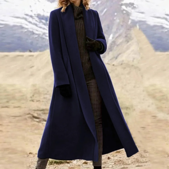 Charmée - Langer Damenmantel Jacke – Elegante Winterjacke mit Modernem Schnitt