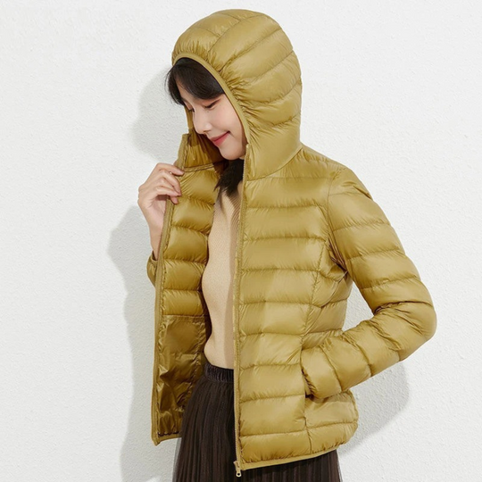 EMMA Koreanische Mode Leichte gesteppte Jacke