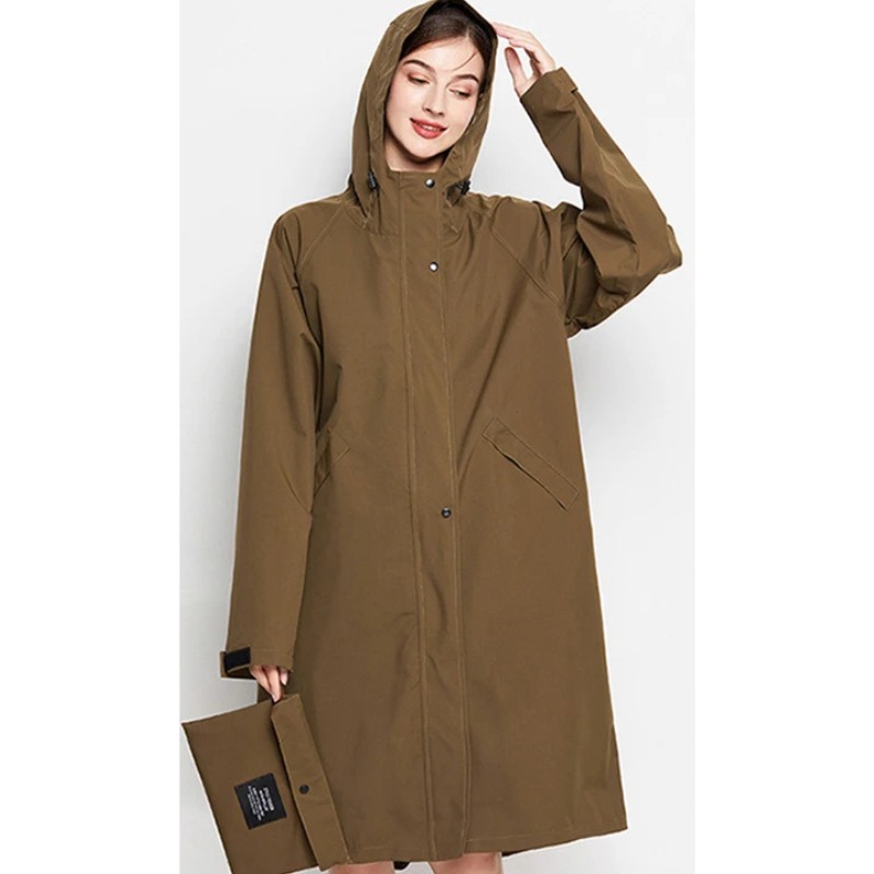 Rainher - Regenjacke Damen Mit Kapuze - Faltbarer Wasserdichter Mantel