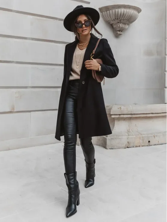 Softana - Damen Mantel - Trenchcoat mit Gürtel und Doppelreihiger Knopfleiste