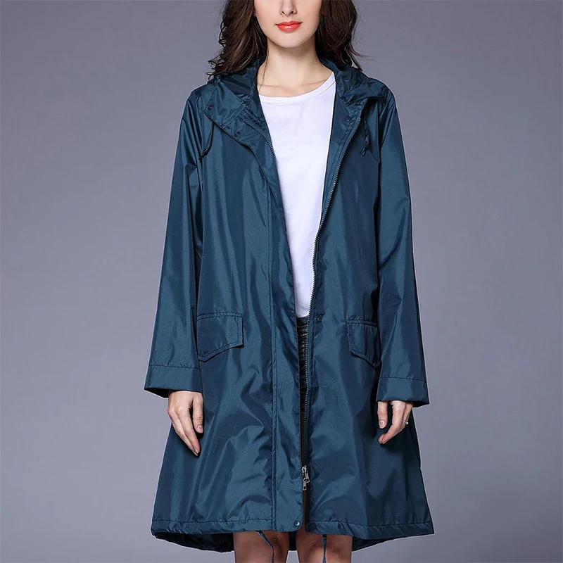 Maturix - Packbare Regenjacke Damen mit Kapuze, Wasserdichter Reisemantel