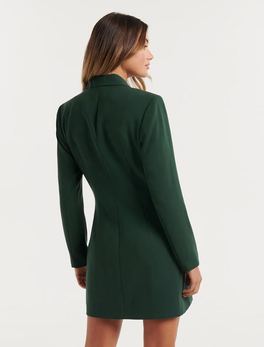 Coutore - Blazer Kleid Damen, Klassisch Zweireihig Mit Langen Ärmeln