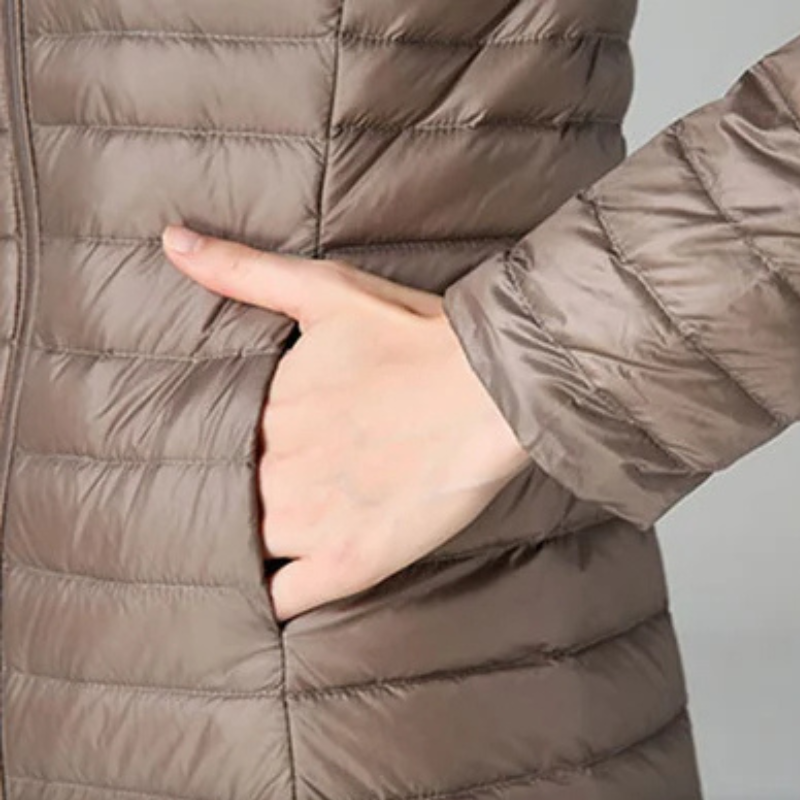 Bergsan - Daunenjacke Damen Mit Kapuze, Ultralicht und Winddicht