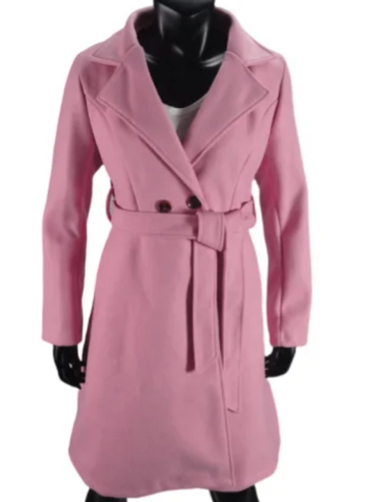 Casline - Damenmantel Jacke – Eleganter Trenchcoat mit Bindegürtel und Knöpfen